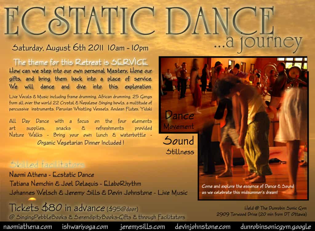 Ecstatic Dance ONE DAY Retreat 6/08/2011