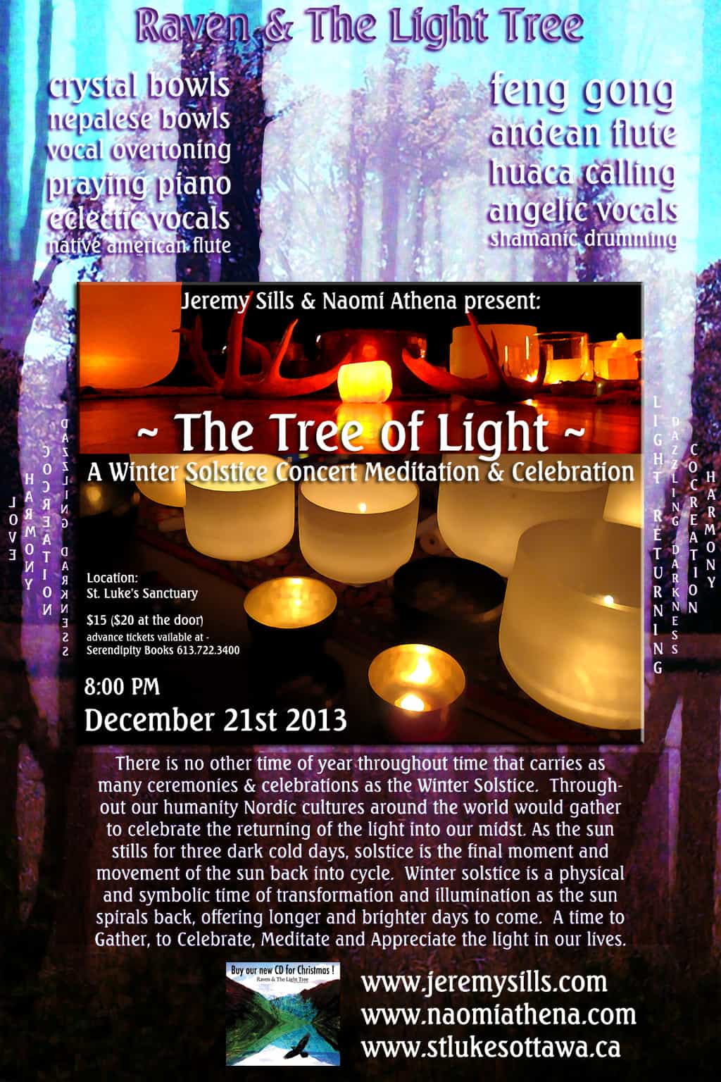 CONCERT – Winter Solstice ~The Tree of Light ~ 21/12/2013